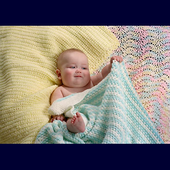 Fiber Trends Easy Crocheted Baby Blanket Crochet Pattern CH-31